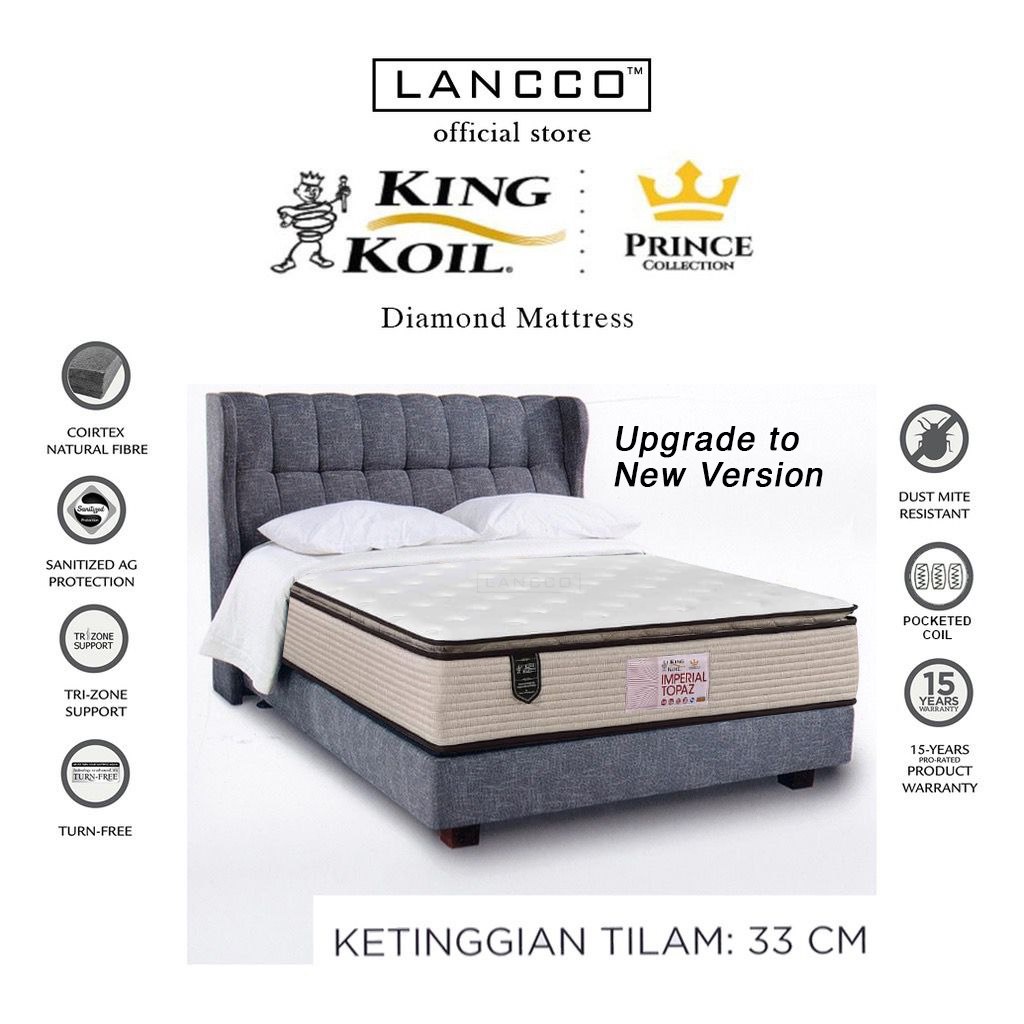 LANCCO [ FREE DELIVERY ] King Koil Prince Collection Back Care