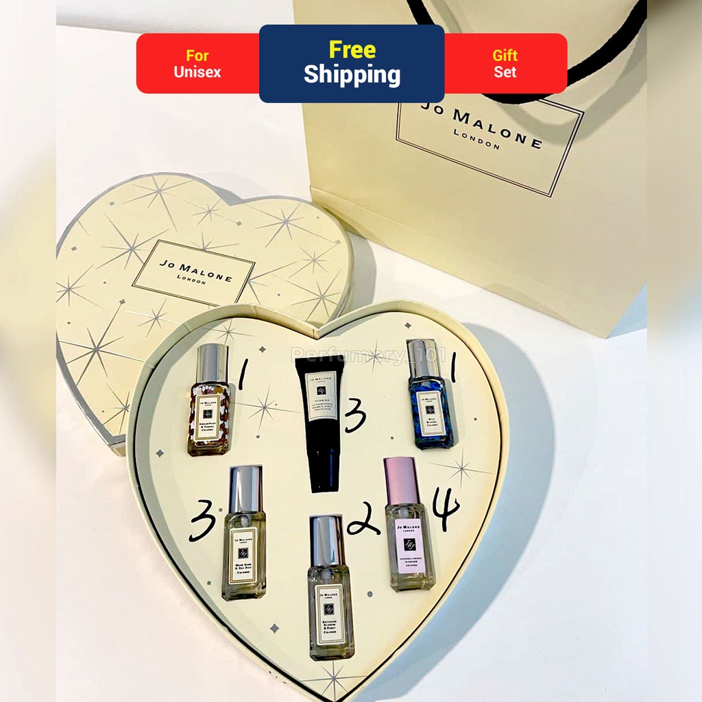 Jo Malone 6 In 1 Heart Shaped Gift Set EDC Eau De Cologne For Unisex (5