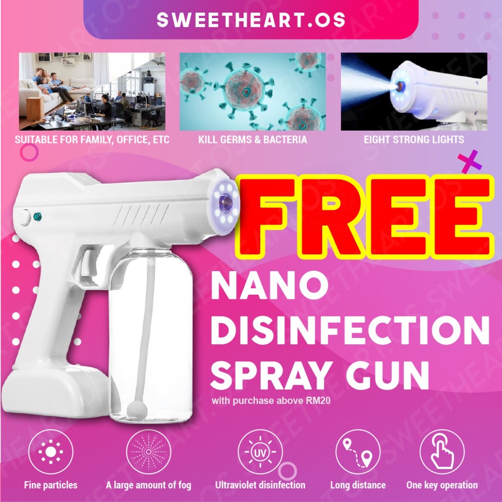 FREE GIFT Sanitizer Spray Machine Nano Spray Gun Sanitizer / Blue Ray