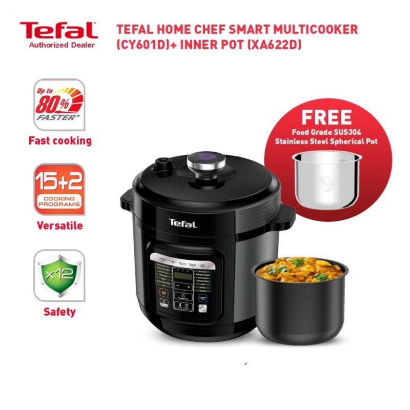 Tefal Home Chef Smart Multicooker (Pressure Cooker) CY601 (CY601D