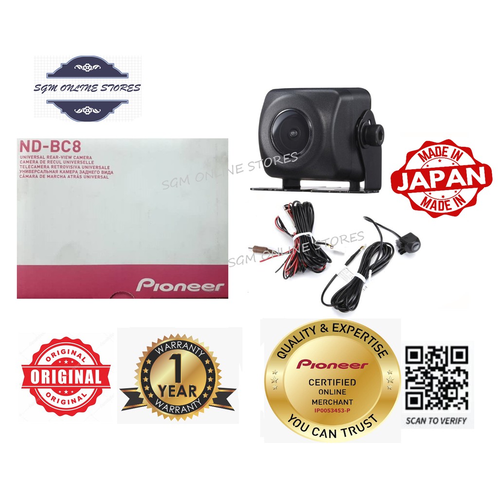 Pioneer ND-BC8 - Universal Rear View Camera / Reverse Camera | Shopee