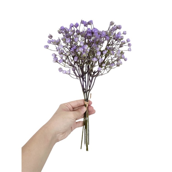 6 Branches Of Gypsophila Plastic Flowers Cutter Fake Cutters Small