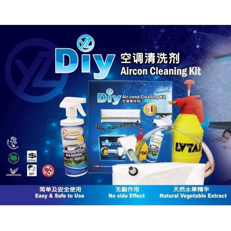 🔥 YZ Aircon Cleaning Kit 🔥 with 2L Water Pressure Hand Pump 🔥 Shopee
