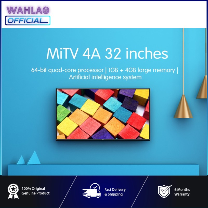 Xiaomi Mi TV 32" inch 720P Smart Android TV Builtin TV Box WiFi
