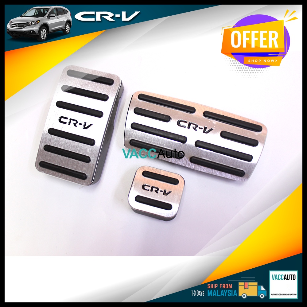 Honda CRV TOA Auto Pedal Steel Brake Foot Non Slip Accelerator Pedals