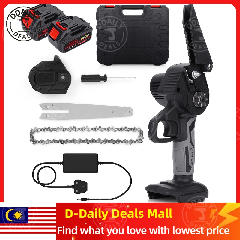 12" 1280W 988VF Handheld Chainsaw Cordless Electric Chainsaw Mini