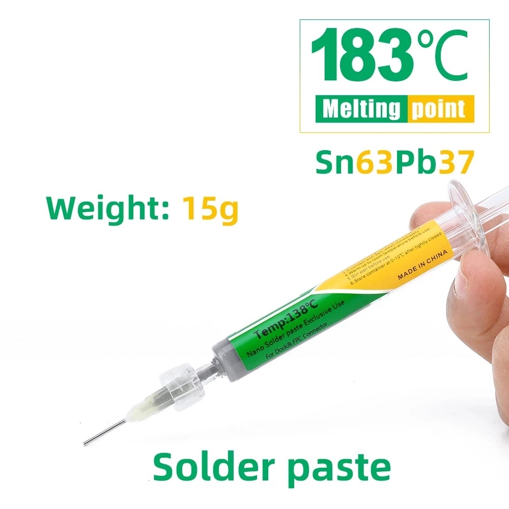 New Type Low Temperature Leadfree Syringe smd Solder Paste Flux For