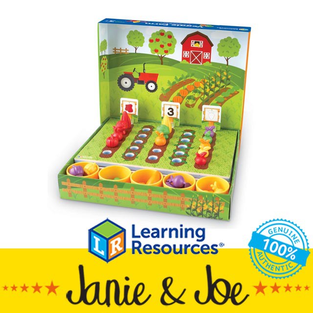 Learning Resources Veggie Farm Sorting Set Age 37, Counting, Matching, Colours, Shapes