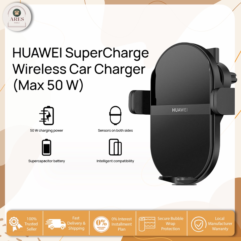 HUAWEI CK030 Supercharge 50W Wireless Car Charger 6 Months Warranty