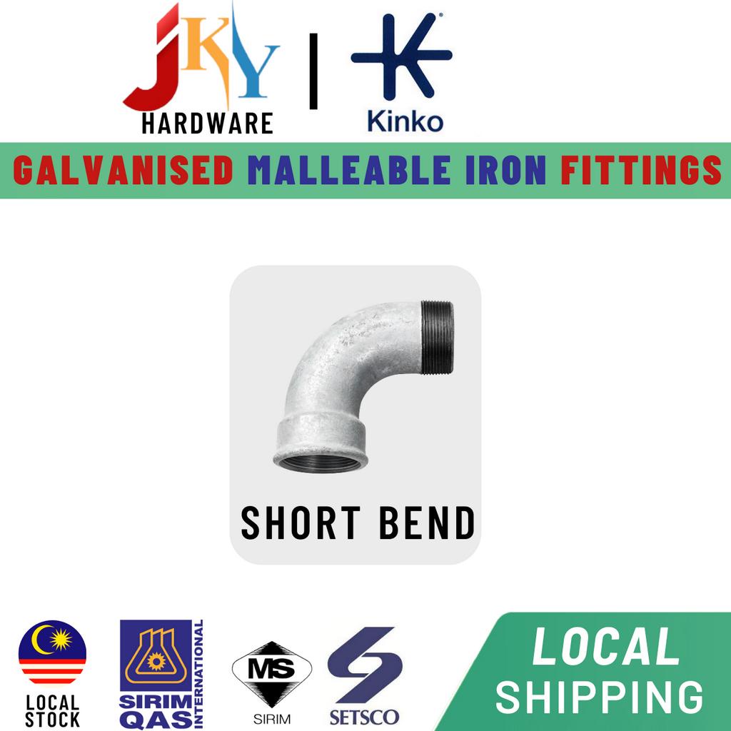 GI Fittings Galvanized Malleable Iron Besi 1/2" 3/4" 1" / 15mm 20mm