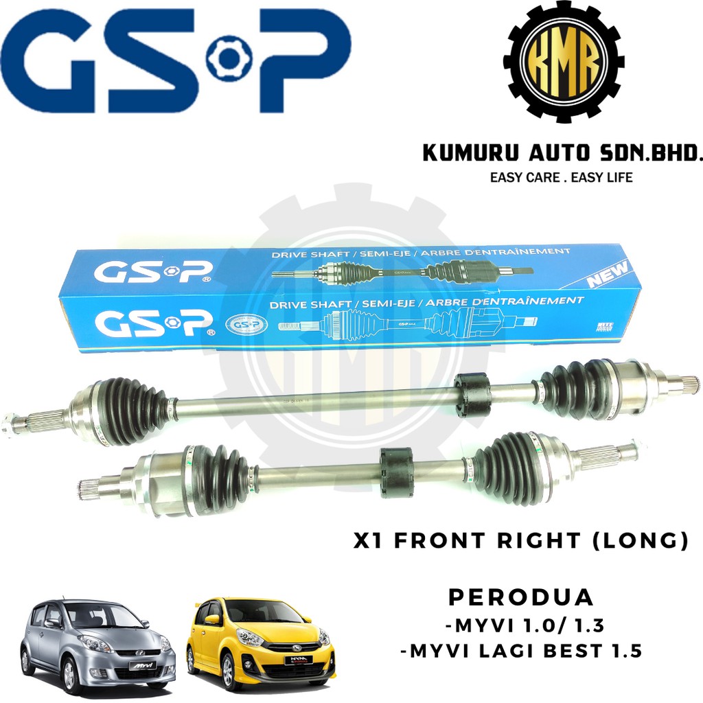 (1PC) Long Short GSP Driveshaft Perodua Myvi 1.0 1.3 Myvi Lagi Best 1.