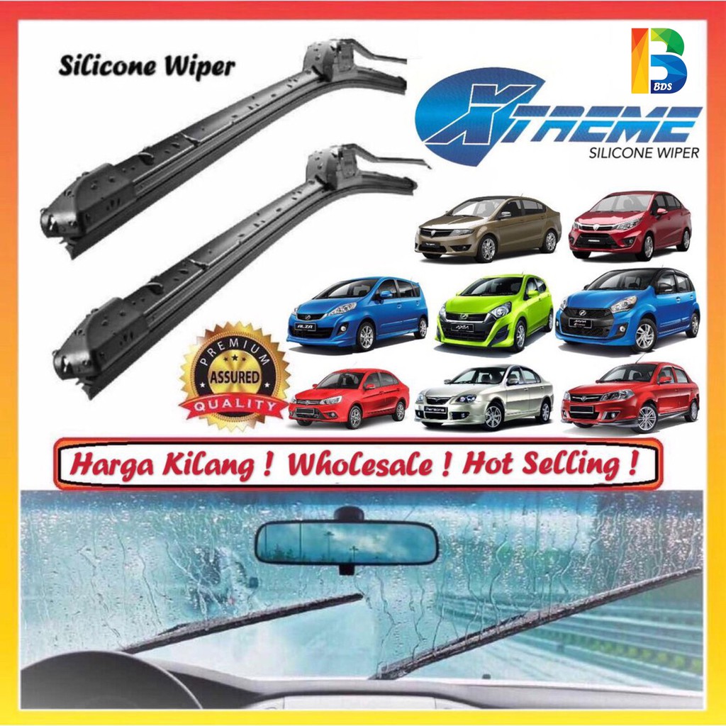 1PCS SILICONE WIPER Kereta Lori Van Car Wipe Kereta Wipar Vipe Viper