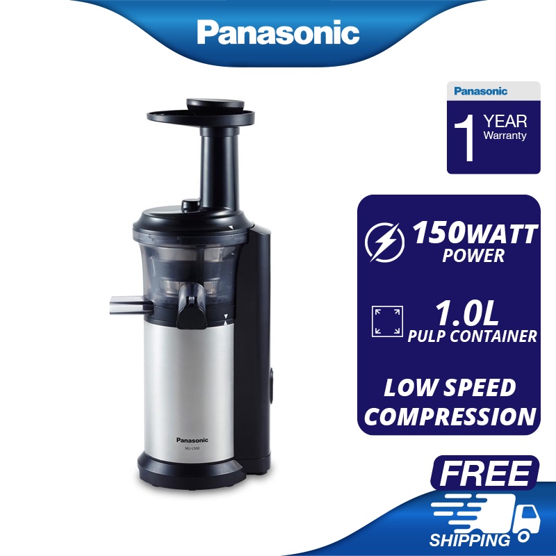 PANASONIC MJL500 SLOW JUICER (150W) 1L CAPACITY MJL500SSK Shopee