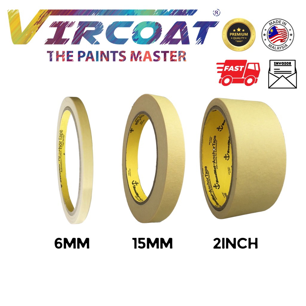 Masking Tape/ High Temp Painting Tape for Painting Tape Cat Kereta