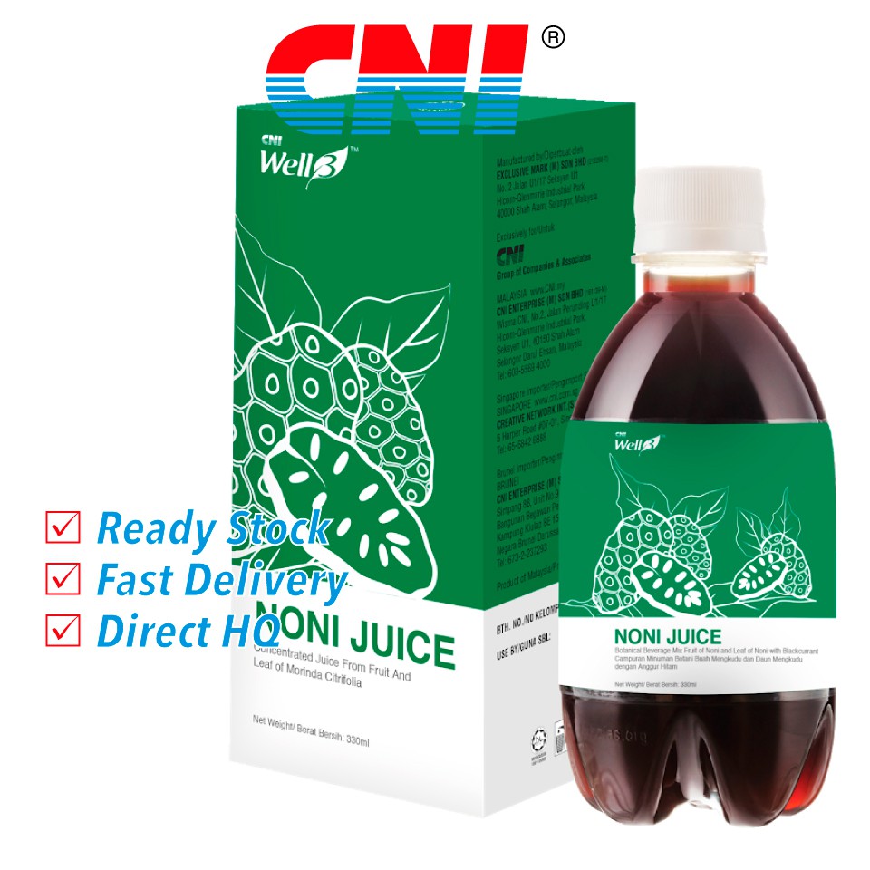 CNI Well3 Noni Juice 330ml (Boost Immune System, High Vitamin C & Great
