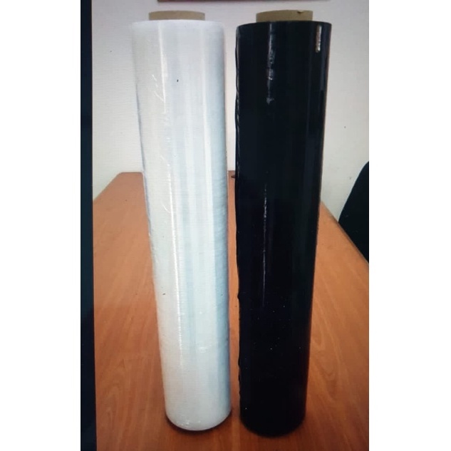 Clear / Black Stretch Film Plastic Wrapping Packaging 500MM Shopee