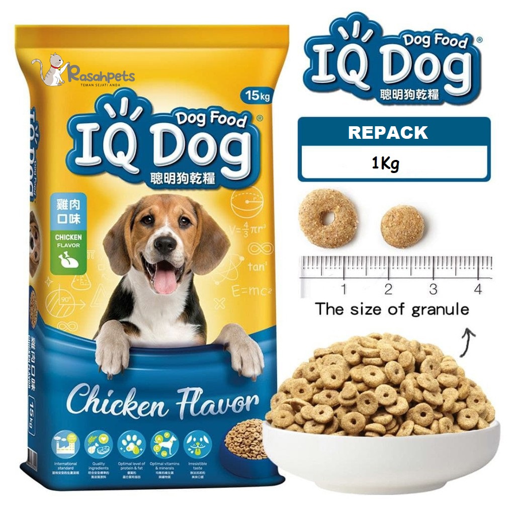 IQ Dog Food Makanan IQ Dog Chicken/ Beef /Lamb Repack 1kg Shopee Malaysia