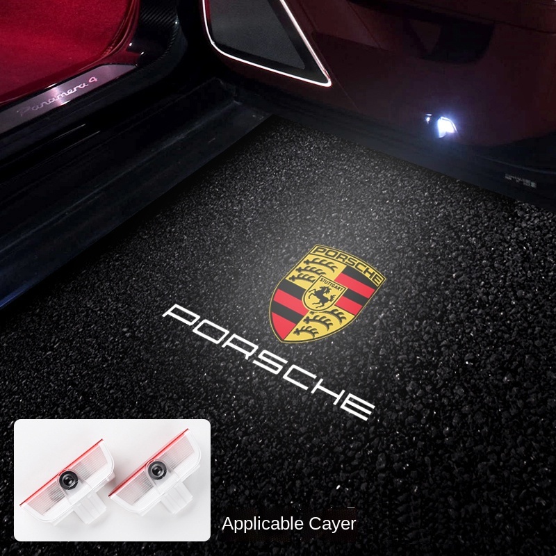 2Pcs Car Door Light LED Laser Logo Projector Courtesy Lamp for
