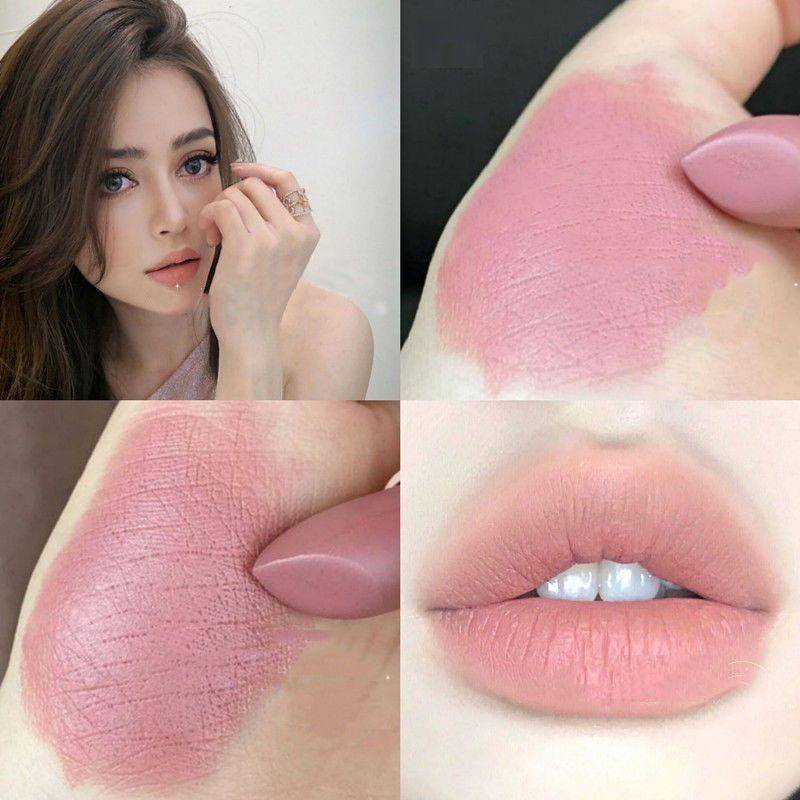 3 Colors Lipstick Pink Nude Matte Lipstick Long Lasting Waterproof makeup | Shopee Malaysia