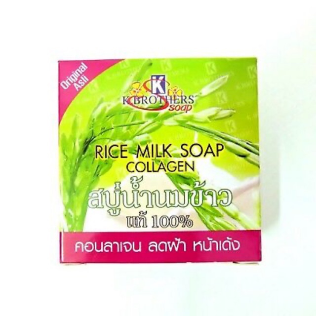 (1 PCS) Rice Milk Collagen Soap K Brother Sabun Susu Beras Original 100