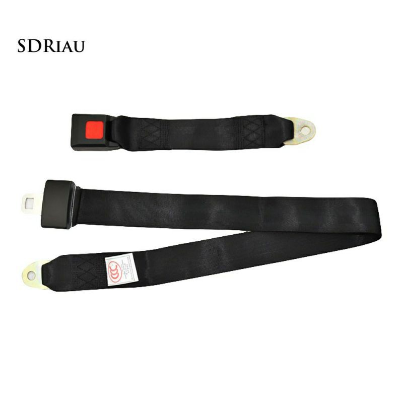 Universal Adjustable Lap Belt Car Truck 2 Point Safety (BLACK) Shopee