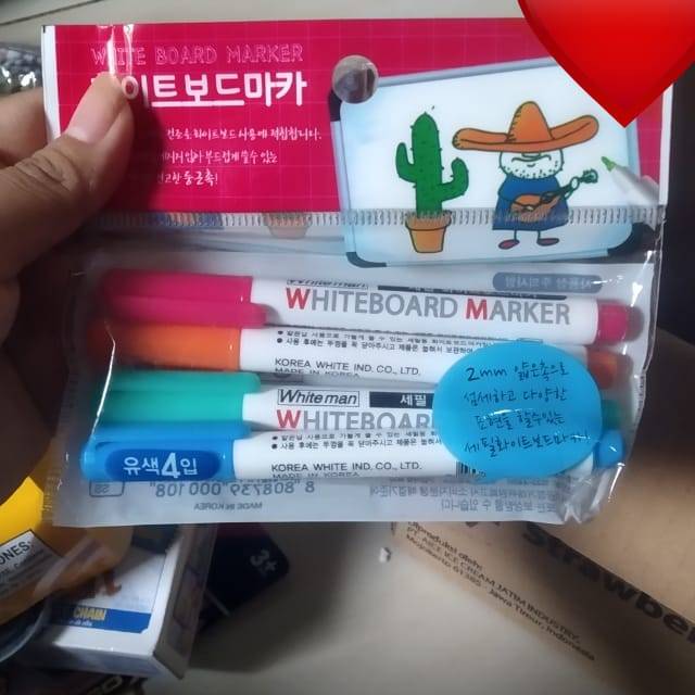 Korean Daiso Whiteboard Marker Pastel Color Shopee Malaysia