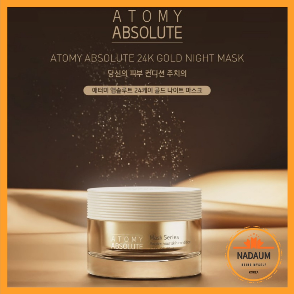 Atomy Absolut 24K Gold Night Mask 50 ml / Wrinkle, Whitening Double