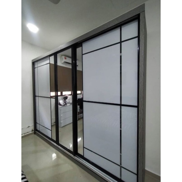 LHT 10801 L10ft x H8ft or H9ft Pure white Sliding Doors 10ft Width x