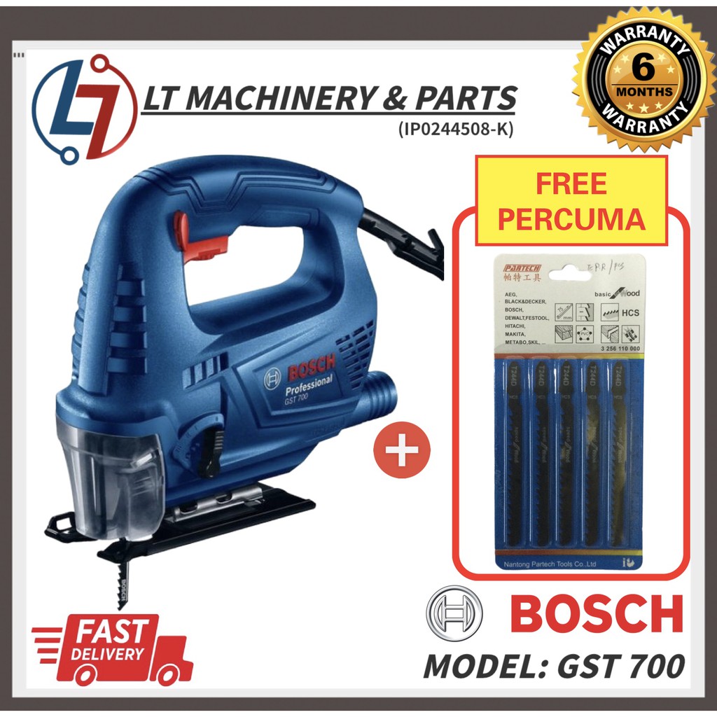 BOSCH GST 700 Electrical Jigsaw 500W with FREE Jigsaw Blade (Wood