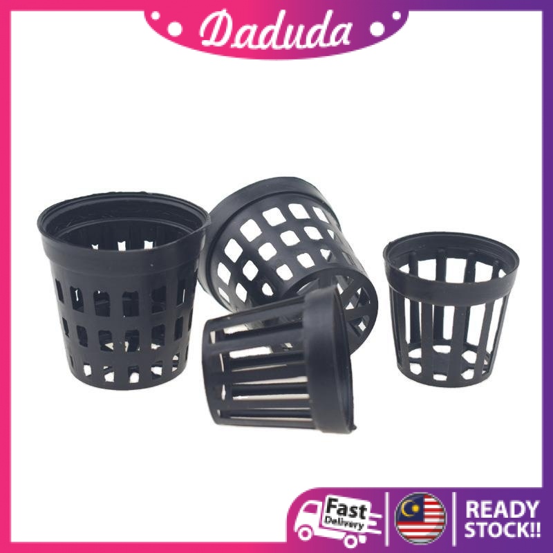 Plastic Aquarium Plant Pot DIAMETER 4.5 CM BLACK MESH POT HYDROPNIC NET