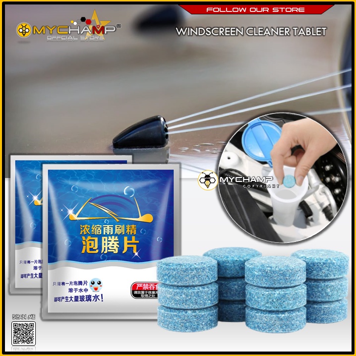 [MYC] Glass Cleaner/Car Windshield Cleaner Window Cleaning for Any Glass or Window Tablet 2Gram