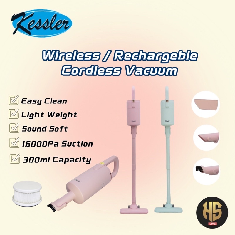 HOSEI 🔥READY STOCK🔥 KESSLER 无线吸尘机 Rechargeble / Cordless Vacuum Cleaner
