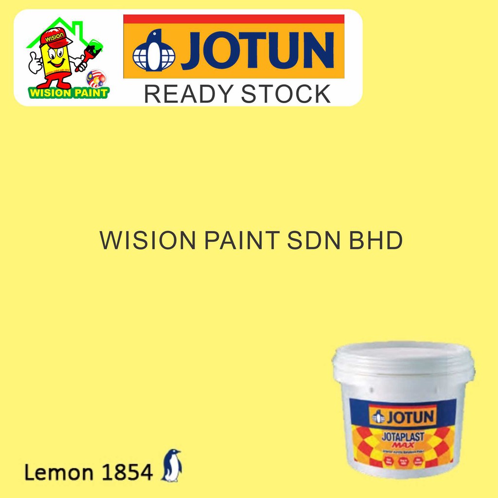1854 **LEMON ( 7L ) PREMIUM COLOUR / JOTUN JOTAPLAST MAX INTERIOR ACRYLIC EMULSION PAINT