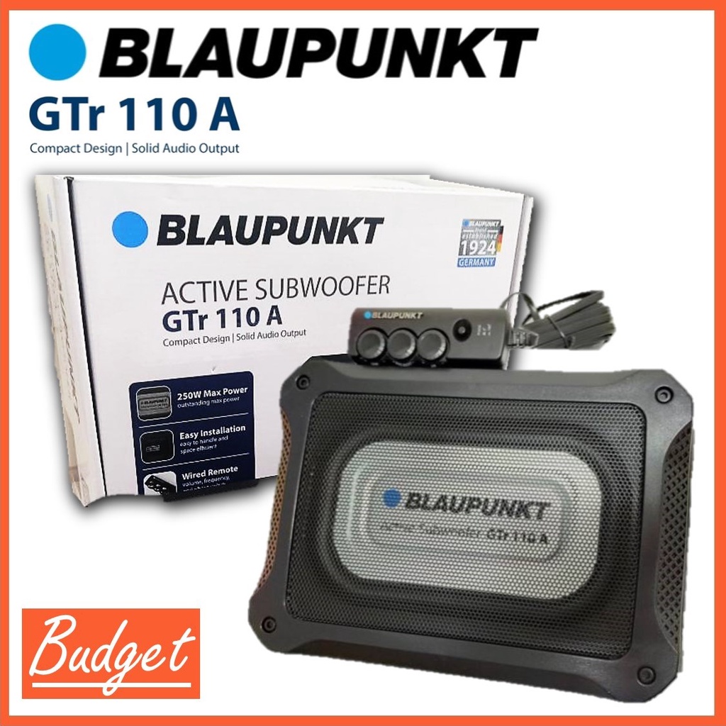 Underseat Subwoofer BLAUPUNKT GTr110A Active Subwoofer With Built In