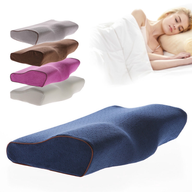 【Memory foam pillow】 蝴蝶枕头记忆棉护颈枕助眠枕 rebound memory foam slow rebound