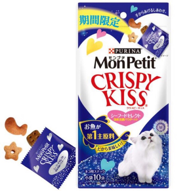 🇯🇵 PURINA MonPetit Crispy Kiss dental care treats 3g x10 packs Shopee