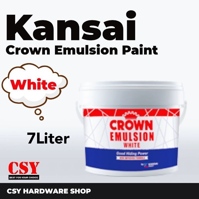KANSAI PAINT CROWN Emulsion Paint 7 Liter Shopee Malaysia