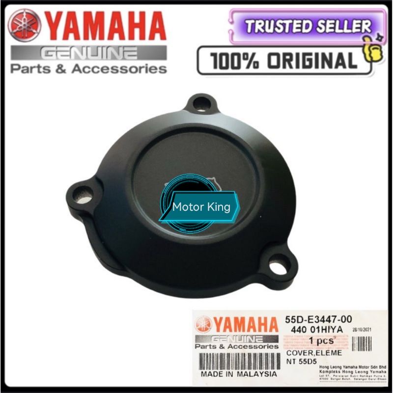 Oil Filter Cover Cap Yamaha LC135 4 Speed ( Black ) 100 HLY Original