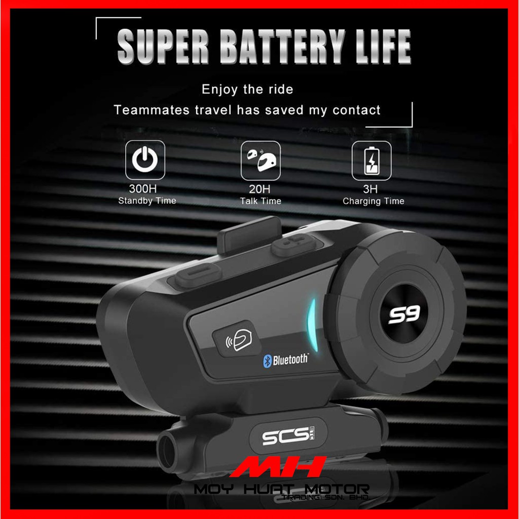 SCS S9 BLUETOOTH HELMET HEADSET MOTORCYCLE / Helmet