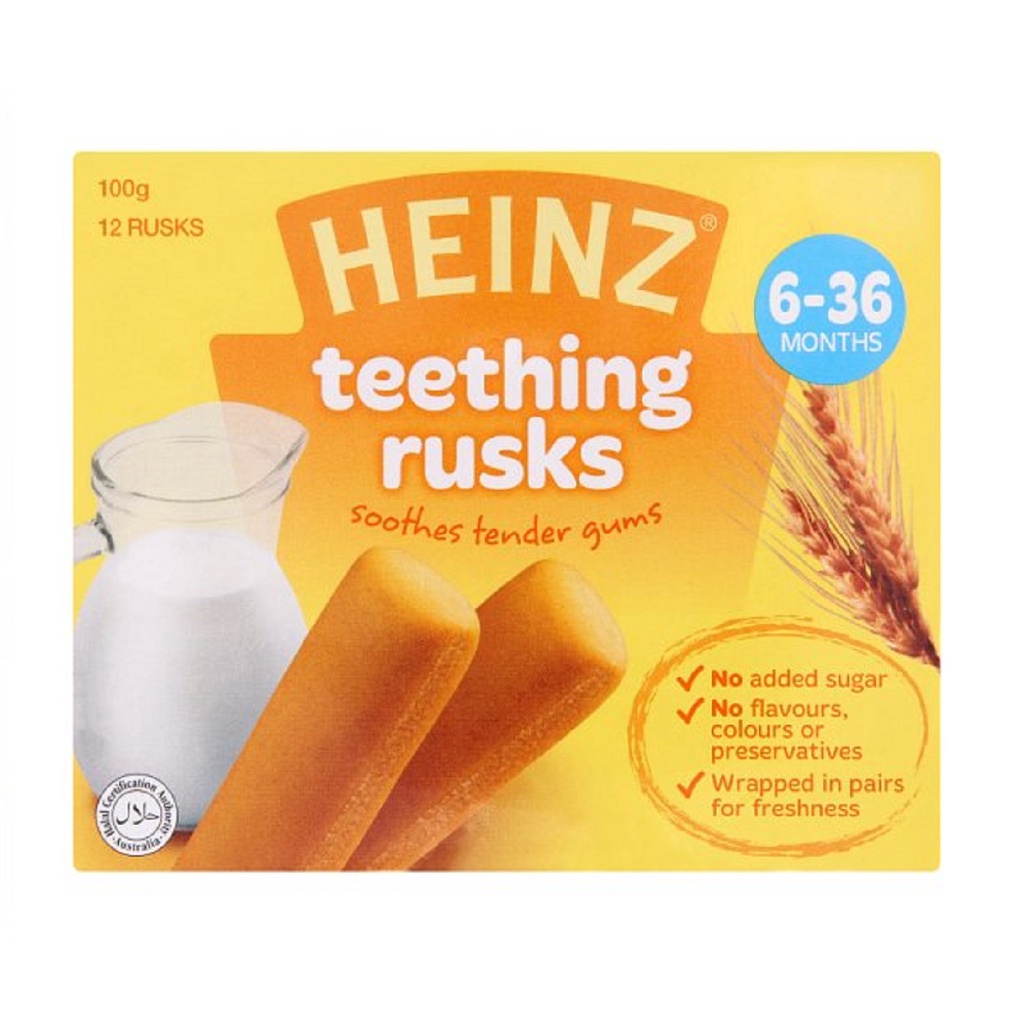 Heinz Baby Biscuits Teething Rusk for 6+ Months (100g) Shopee Malaysia