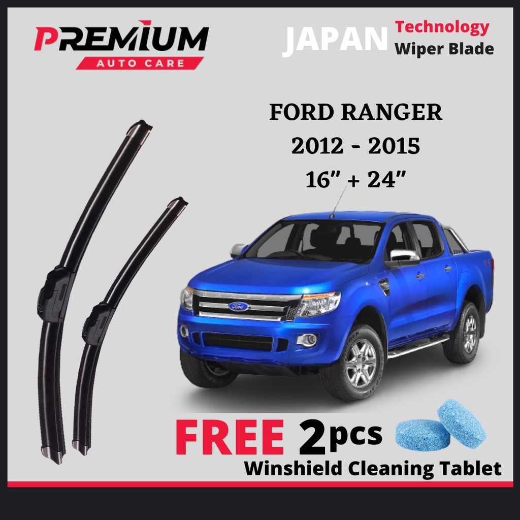 🔥 FORD RANGER T6 [2012-2015] PREMIUM RUBBER WIPER BLADE JAPAN