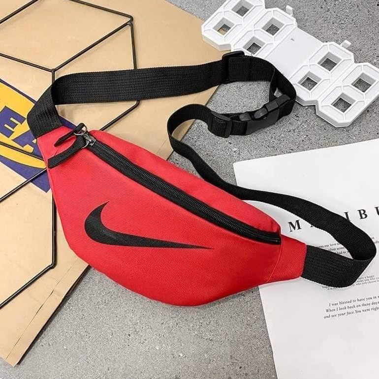 NIKE BELT BAG "RED BLACK" (OEM PREMIUM QUALITY) Shopee Malaysia