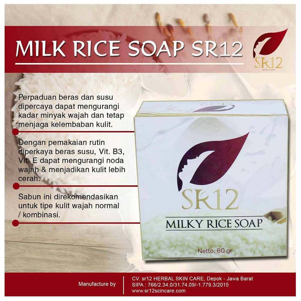 Rice Milk Soap Herbal Soap Sr12 Brightening Shopee Malaysia