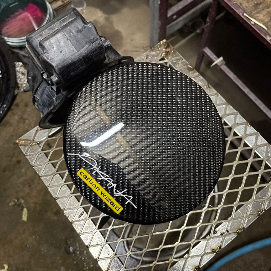 HONDA JAZZ GE TANK LID ORIGINAL CARBON FIBER COVER TANGKI MINYAK HONDA