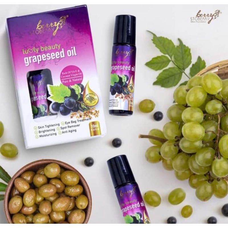GRAPESEED OIL LUVLY BEAUTY FACE OIL BERRY STOBERRY Shopee Malaysia