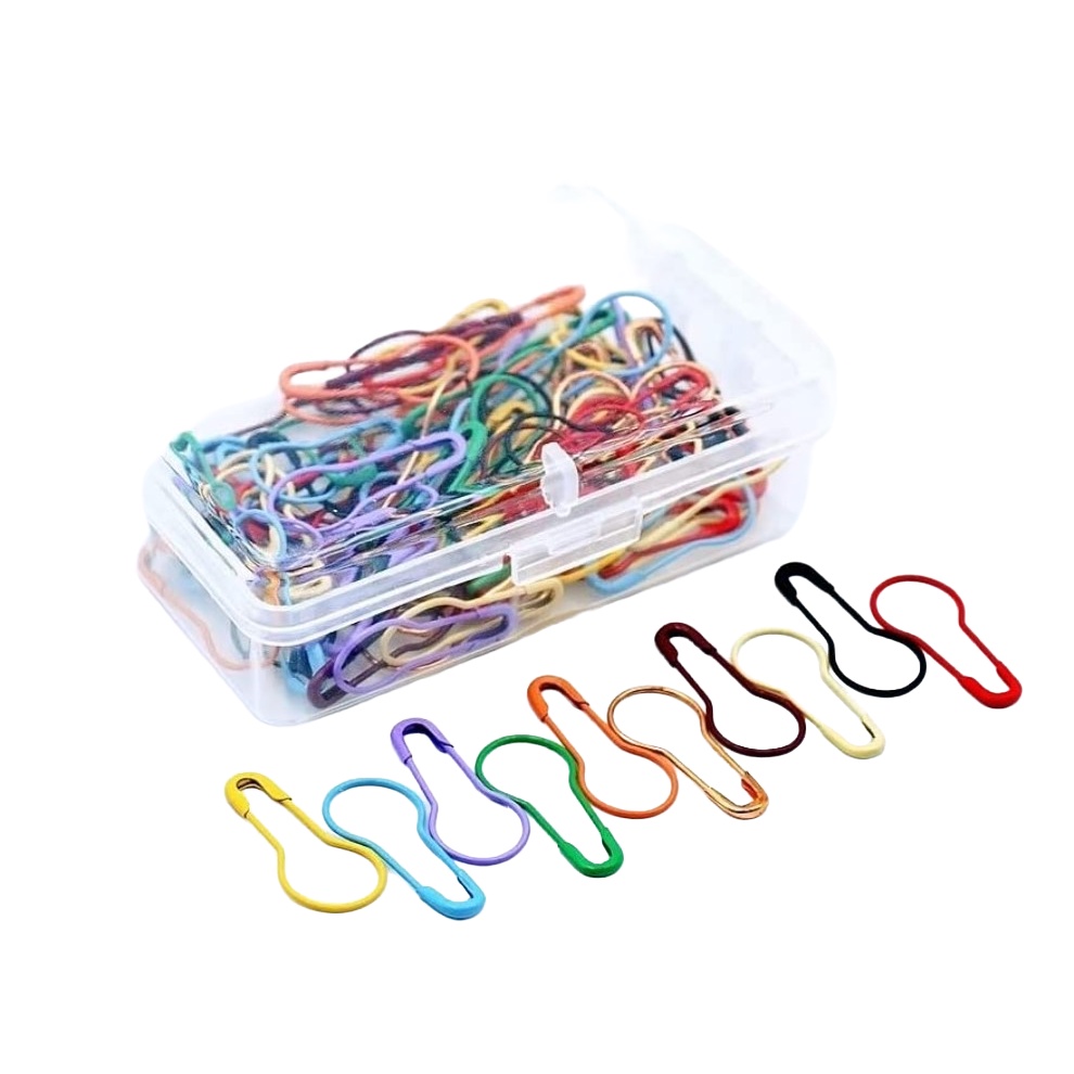 100pcs Safety Pin Magic Pin Gourd Pin Jarum With Container Shopee