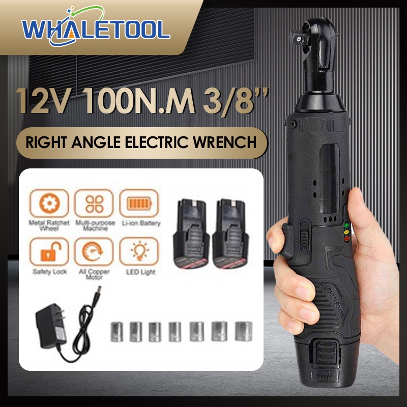 45N.m 3/8'' Electric Impact Wrench Right Angle Cordless Wrench Angle