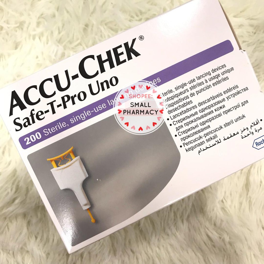 ACCUCHEK SafeTPro Uno Singleuse Lancet Device 200s Shopee Malaysia