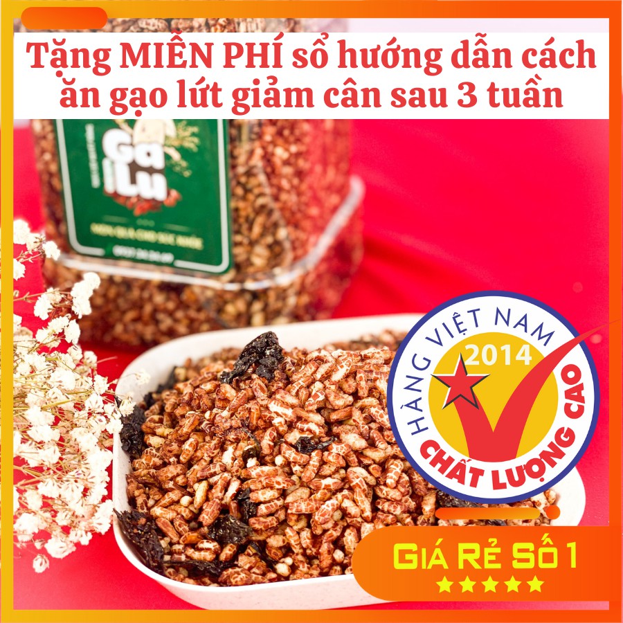 Galu Seaweed Dried Brown Rice Jar (Bag) 500gram + Free Weight Loss