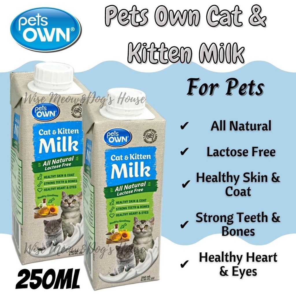 Pets Own Natural Cat & Kitten Milk For Pet Lactose Free Milk (250ml) Shopee Malaysia